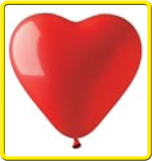 Palloncino pubblicitario cuore